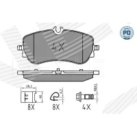 Brake pads for disc brakes