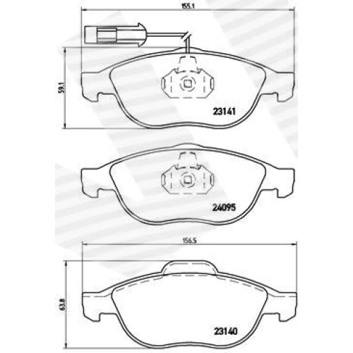 BRAKE PADS FOR DISC BRAKES - 0