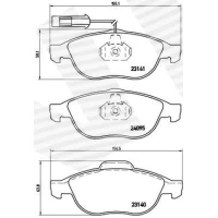 Brake pads for disc brakes