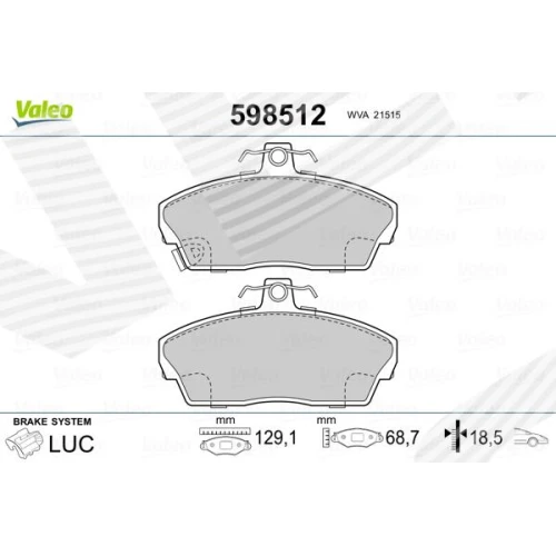 BRAKE PADS FOR DISC BRAKES - 0