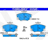 Brake pads for disc brakes