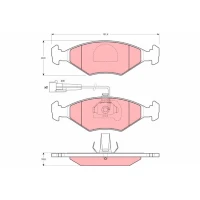 Brake pads for disc brakes