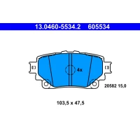 Brake pads for disc brakes