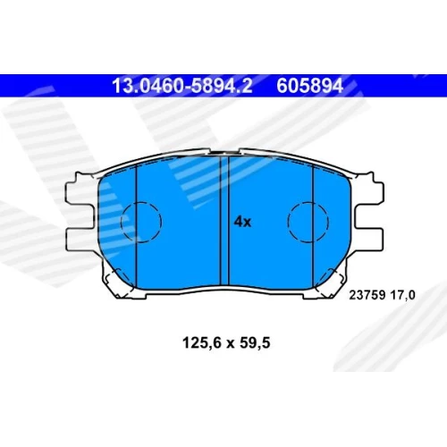 BRAKE PADS FOR DISC BRAKES - 0