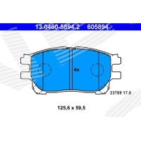 Brake pads for disc brakes