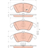 Brake pads for disc brakes