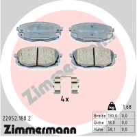 Brake pads for disc brakes