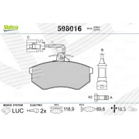 Brake pads for disc brakes