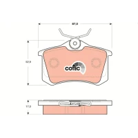 Brake pads for disc brakes