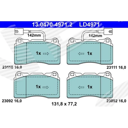 BRAKE PADS FOR DISC BRAKES - 0