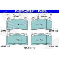 Brake pads for disc brakes