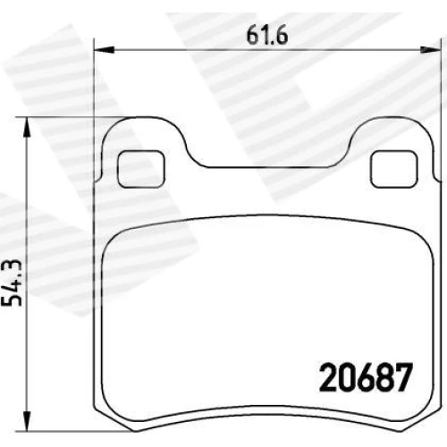 BRAKE PADS FOR DISC BRAKES - 0