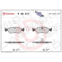 Brake pads for disc brakes