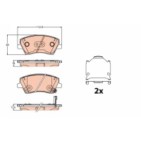 Brake pads for disc brakes