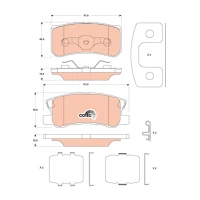 Brake pads for disc brakes