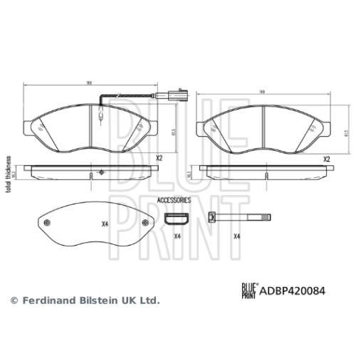 BRAKE PADS FOR DISC BRAKES - 0