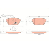 Brake pads for disc brakes