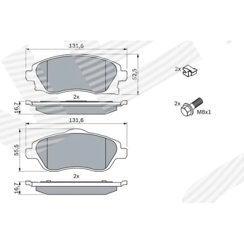 BRAKE PADS FOR DISC BRAKES - 6