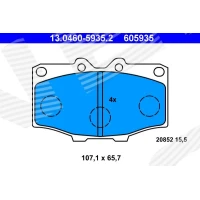 Brake pads for disc brakes