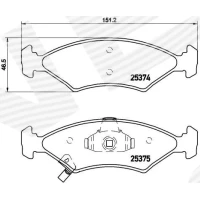 Brake pads for disc brakes