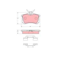 Brake pads for disc brakes