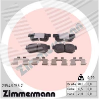 Brake pads for disc brakes