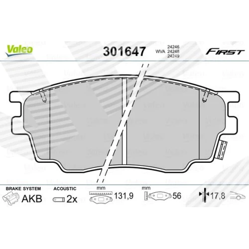 BRAKE PADS FOR DISC BRAKES - 0