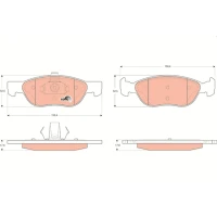 Brake pads for disc brakes