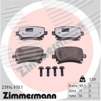 Brake pads for disc brakes