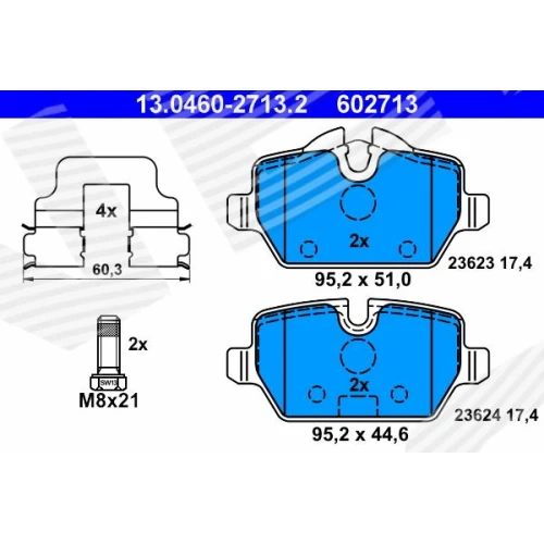 BRAKE PADS FOR DISC BRAKES - 0