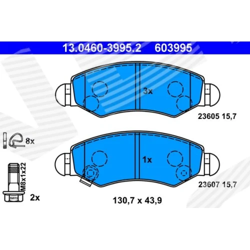 BRAKE PADS FOR DISC BRAKES - 0