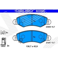 Brake pads for disc brakes