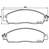 Brake pads for disc brakes