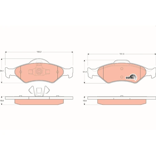 BRAKE PADS FOR DISC BRAKES - 0