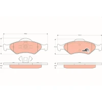 Brake pads for disc brakes