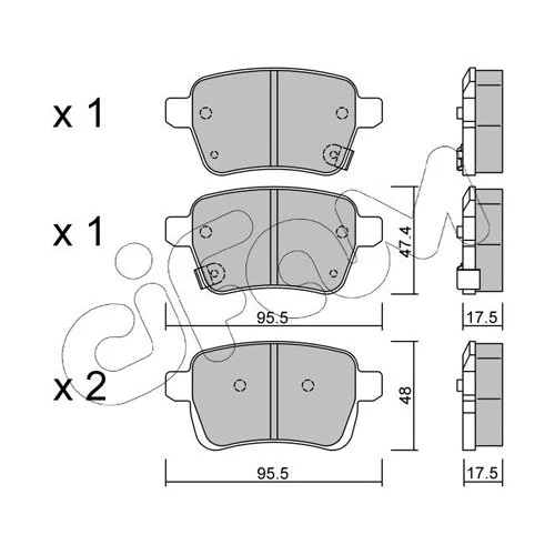 BRAKE PADS FOR DISC BRAKES - 0