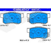 Brake pads for disc brakes