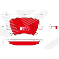 Brake pads for disc brakes