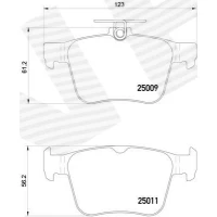 Brake pads for disc brakes