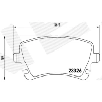 Brake pads for disc brakes