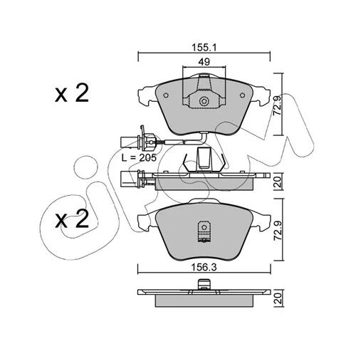 BRAKE PADS FOR DISC BRAKES - 0