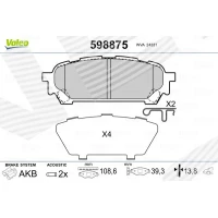 Brake pads for disc brakes