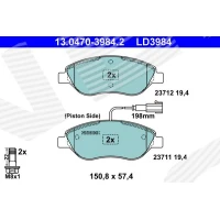 Brake pads for disc brakes