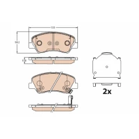 Brake pads for disc brakes