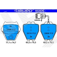 Brake pads for disc brakes