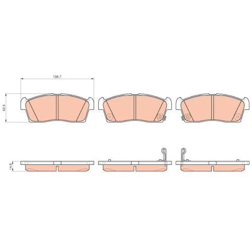 BRAKE PADS FOR DISC BRAKES - 0