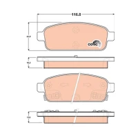 Brake pads for disc brakes