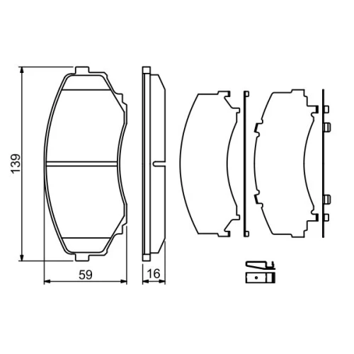 BRAKE PADS FOR DISC BRAKES - 4