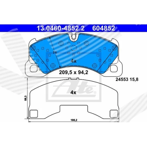 BRAKE PADS FOR DISC BRAKES - 0