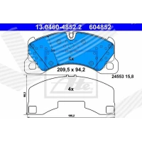 Brake pads for disc brakes